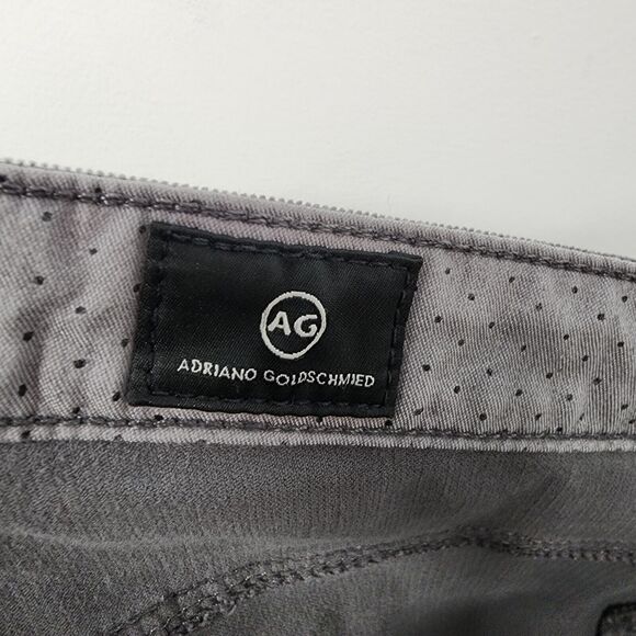 AG Adriano Goldschmied Corduroy Pants Size 30R Gray Stevie Ankle Slim Straight - Picture 13 of 14